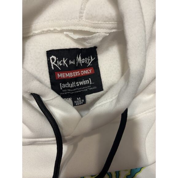 Members Only RICK AND MORTY Sweatshirt Adult Swim Hoodie Mens Size Medium - Picture 5 of 6
